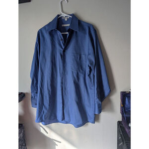Men's Geoffrey Beene Blue Dress Shirt Neck 15.5